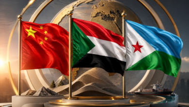 الصين والسودان وجيبوتي