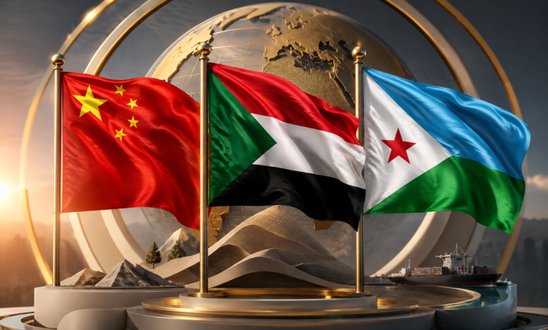 الصين والسودان وجيبوتي